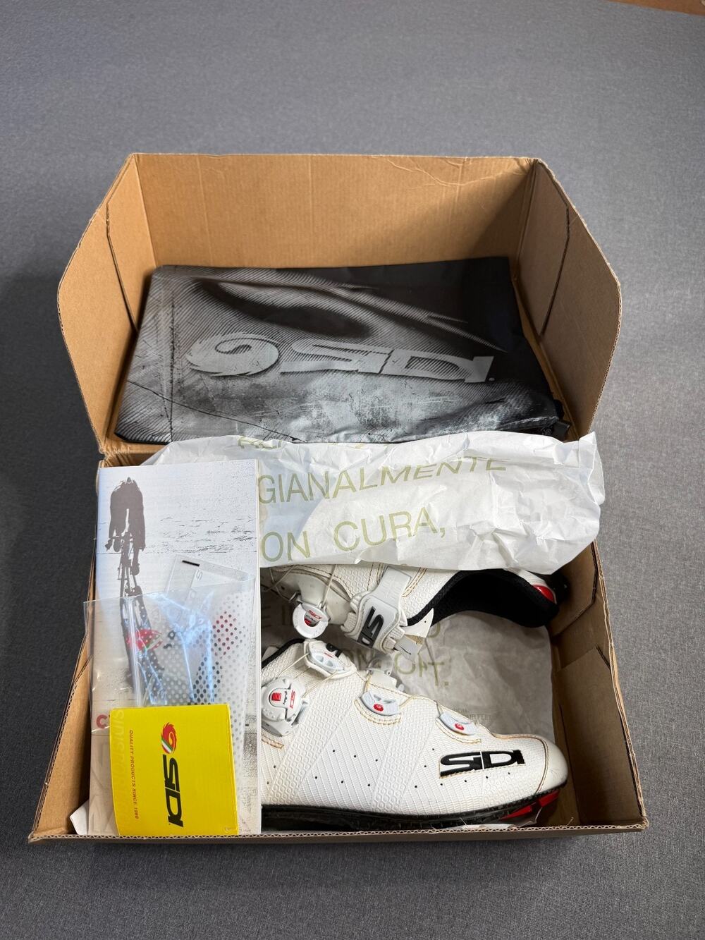 SIDI Wire 2 Carbon Road Cycling Shoes White Men’s Size EUR 42.5 / US 8.5